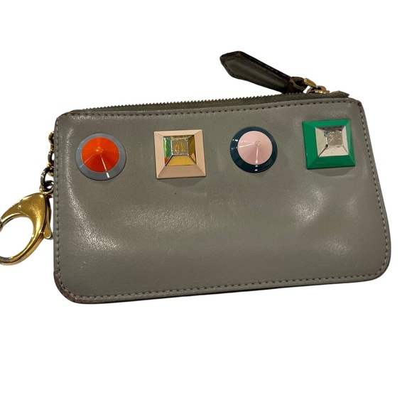 FENDI | Pouch Coin Purse Case Wallet | Key Ring | Multi Studs - Picture 1 of 10